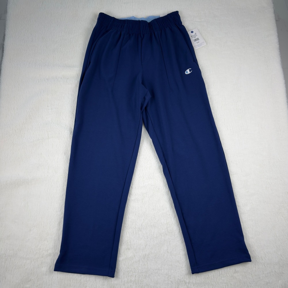 Champion Mens Club Sport Open Bottom Bungee Pants Blue Depths CPM261PA34002 M